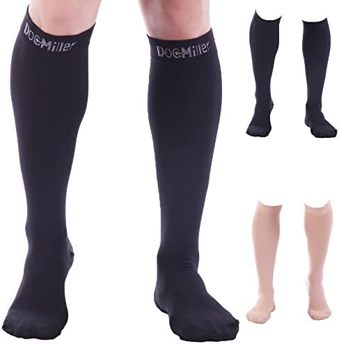 Чорапови за компресија на Док Милер за жени и мажи, 20-30 mmhg чорапи за компресија мажи за варикозни вени и подобрена циркулација, 1