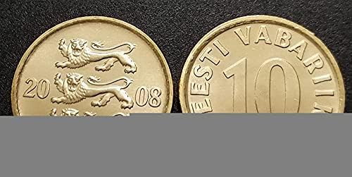 [Европа] europeонија 10 Поени Монета 17 2мм Странски Монета Колекција Комеморативна Монета