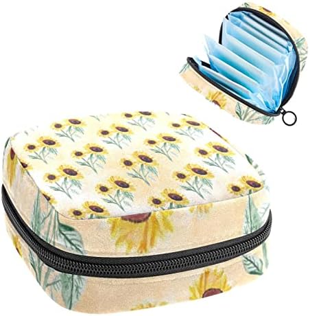 1 парчиња торба за симпатична торба за менструација, голема торба за складирање санитарна чанта за санитарни подлошки за салфетка, естетски