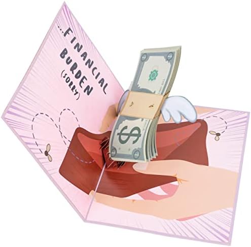 Финансиски товар на мама на Poplife 3D Pop Up Card - Смешна картичка за Денот на мајката, среќен роденден, симпатична картичка