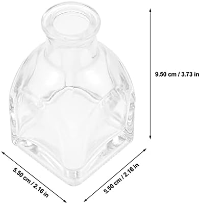 Alremo Xinghuang - шише со стакло дифузер со 3 парчиња чисто празно шишиња со дифузер шишиња есенцијално масло дифузер тегли мириси ароматерапија