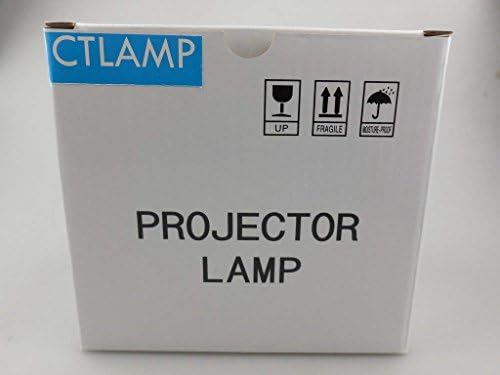 CTLAMP Компатибилна сијалица за ламба на проекторот EP43 со куќиште компатибилно со ELPLP43 EMP-TWD10 EMP-W5D MovieMate 72