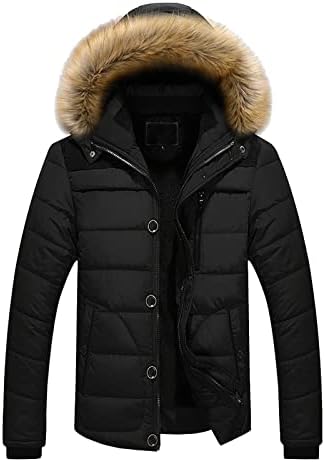 Ymosrh mens јакна мажи отворено топла зимска густа јакна со качулка со патент џебни палта и јакни стилски