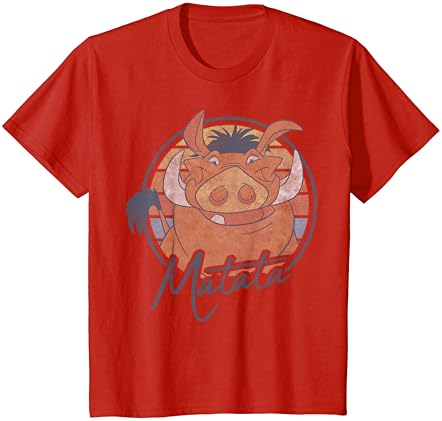 Дизни лавскиот крал Пумбаа мата маица за портрет на текст