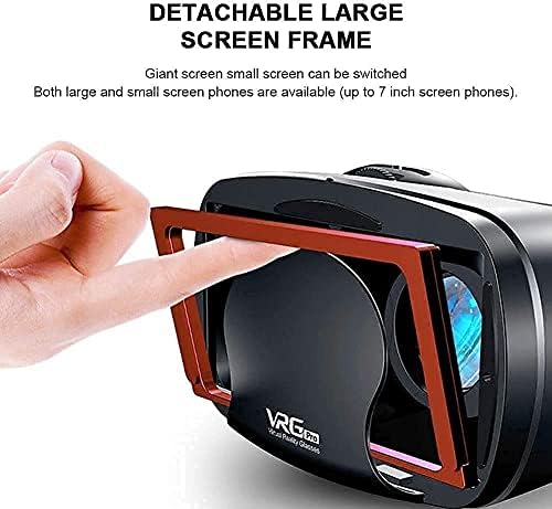 Слушалките за слушалки на Fedrui VR, шлемови за слушалки со 3D очила VR очила за ТВ, очила за виртуелна реалност со 120 ° широк