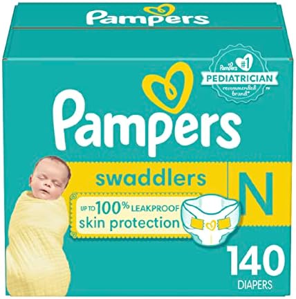 Пелени Големина 3, 168 Брои-Pampers Swaddlers За Еднократна Употреба Бебе пелени &засилувач; Swaddlers Новороденче Големина Пелена 0