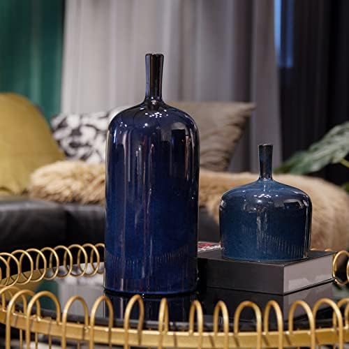 Цветни вазни поставени декоративни вазни - керамичка вазна 3 парчиња украси за маса за куќи за дневна соба