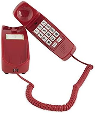 Телефон за итни случаи/биро во стилот на трим - Црвено
