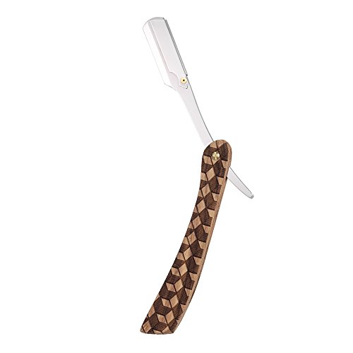 Preeyawadee не'рѓосувачки челик директен раб жилетс антички бричење брич со нож за преклопување на жилет од бербер жилет