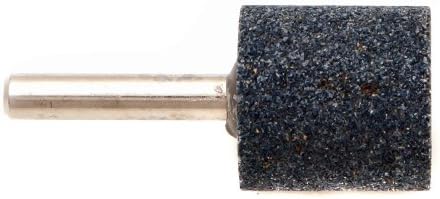 Форни 60036 монтирана точка за мелење со 1/4-инчен Шанк, цилиндричен, 1-инчен по-1-инчен, сребро и сива