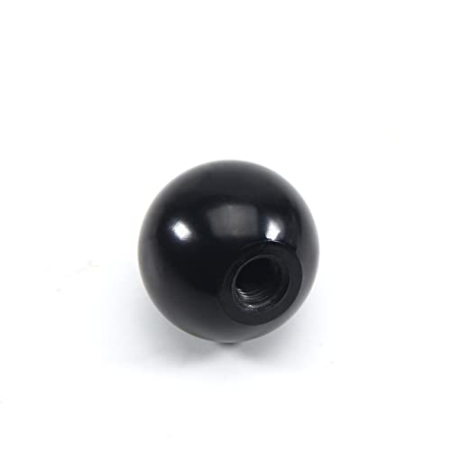 Othmro 5pcs навојни копчиња за топка, 1.18inch dia 0,31inch конец m8 женска нишка црна бакелитска рачка термосет топка копче