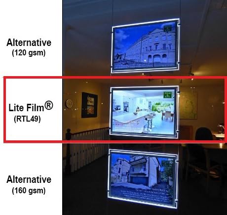 RTL49-10 листови од 11 x 17 - проucирен филм со ливски лим/задни светло за сите печатачи на инк -џет и ласерски копири, специјализирани