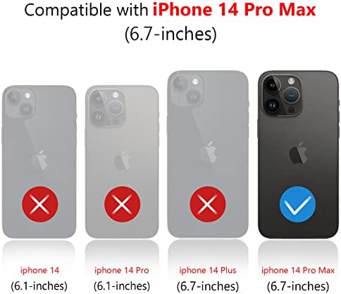 Varikke iPhone 14 Pro Max Случај, Мулти-Функционални Магнетни Вертикална &засилувач; Хоризонтална Стојат Случај за iPhone 14 Pro Max 6.7, Бонбони Боја Тенок Симпатична Заштитна iPhone 14 Pro