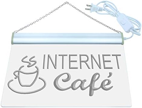 AdvPro I471-R Интернет кафе-кафе чаша за кафе, неонски знак за светло