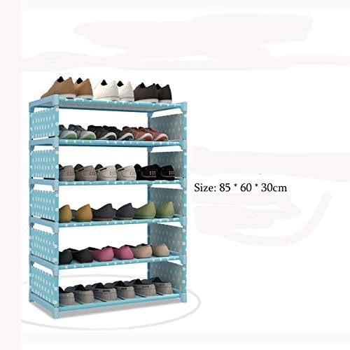WDBBY Едноставни кабинети за чевли DIY повеќеслојно склопување на решетки за чевли модерна едноставна влезна чевли за складирање чевли Организатор на чевли