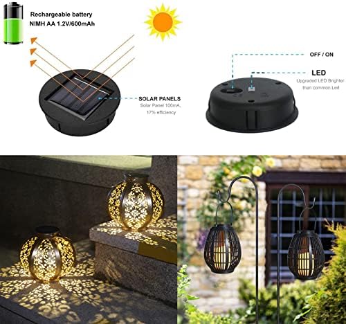Немор замена соларни лесни делови Градина Соларни фенери за замена Топ 7 Лумени LED соларна панел за градинарски двор Службени светла