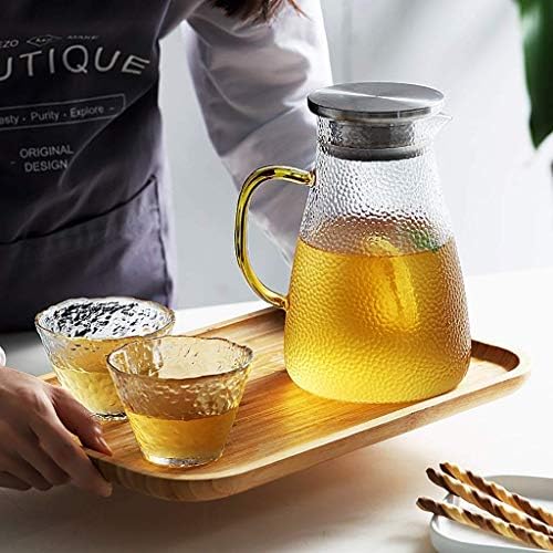 Стаклени чаши од Мутеки, со големи капацитети, ладна вода, поставен чај чај, мулти-намена за бокали со капаци со сок од сок од домаќинството,