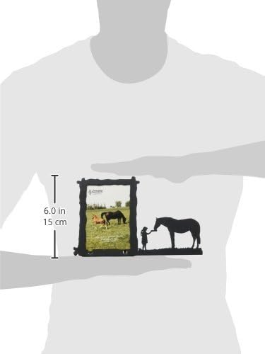 Иновативни фабрикувачи, Inc. Девојче за хранење коњ 3x5 вертикална рамка за слика