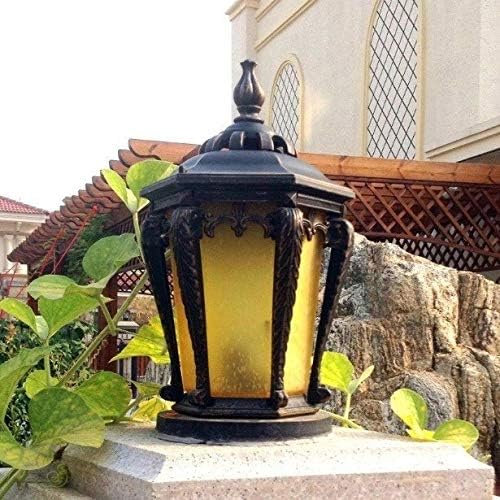MJWDP ретро стил ограда wallидна ламба водоотпорна надворешна пост колона фарови Вила балконски градинарски светла