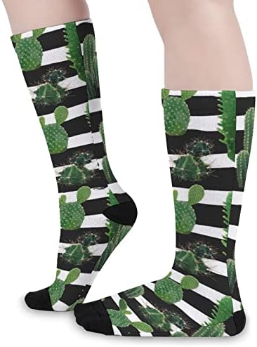 Кактус растителни високи чорапи смешно топло над чорапите со цевки од телето, кои одговараат на чорапите за мажи за жени