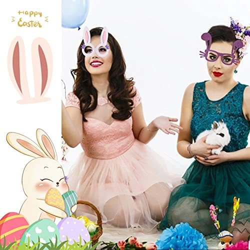 Очин Велигденска забава очила Велигденски очила рамка Велигден зајаче уши пилиња јајца очила Велигденски украси Партија за партии
