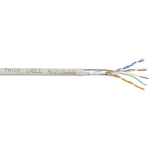 Компоненти на Tru 1572269 Мрежен кабел CAT 6 F/UTP 4 x 2 x 0.27 mm² Бела 100 m