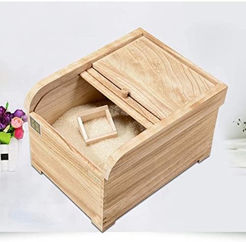 Кутија За Складирање Ориз За Складирање Храна СИЖИВУЏИЈА Со Капак, Кутија За Складирање Ориз од 5 килограми Контејнер За Жито Со Мерна