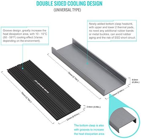 Унапредување На Генот NVMe M. 2 2280 SSD Ладилници Кулер, Универзален Тип