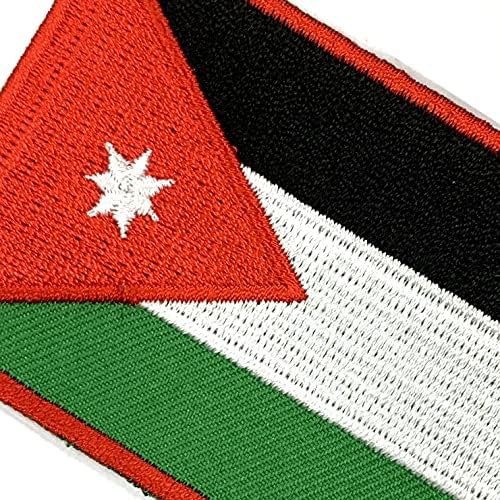 А-Еден 3 парчиња пакувања и ал-Казнех извезена лепенка+амблем на знамето на Jordanордан, лепенка за пустински карактеристики,