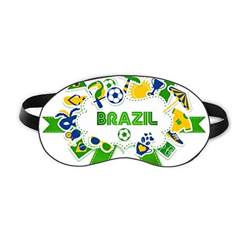 Фудбалски фудбалски бразил културен сон за очи за очи мека ноќно слепење на сенка на сенка
