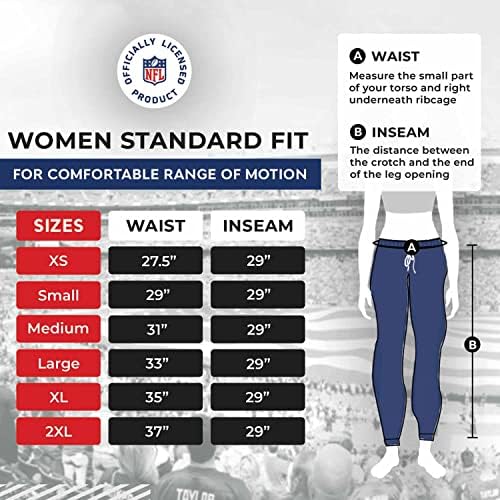 Panto NFL фази џогерски панталони за жени со влечење и еластична лента за половината