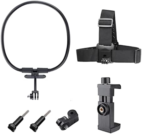Lupholue pov/vlog смартфон глава лента за градите, каиш за монтирање магнетски држач за држачи на вратот, компатибилен со GoPro Hero