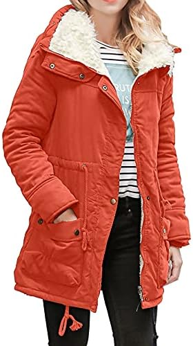 ADSSDQ памучна скута цврста мека пуферка јакна за дами зимска јакна од градите јакна основна паб лабава долга долга ракава