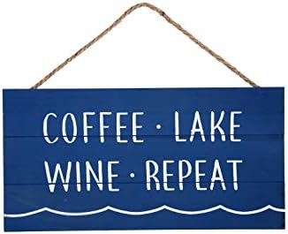 Кафе езерото вино повторете дрво штица за виси за домашен украс