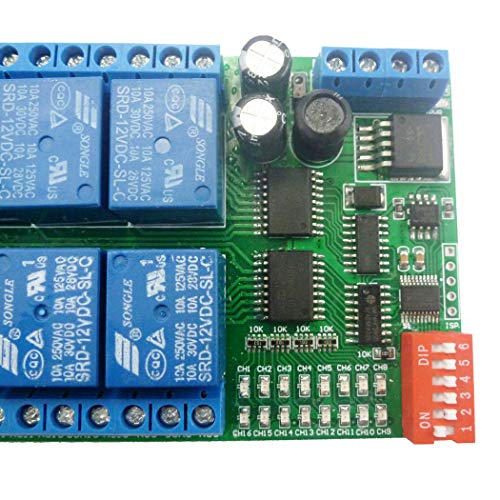 Eletechsup 16 канал DC 12V RS485 реле модул Modbus RTU 485 табла за прекинувач за далечински управувач за PLC PTZ мотор на камера