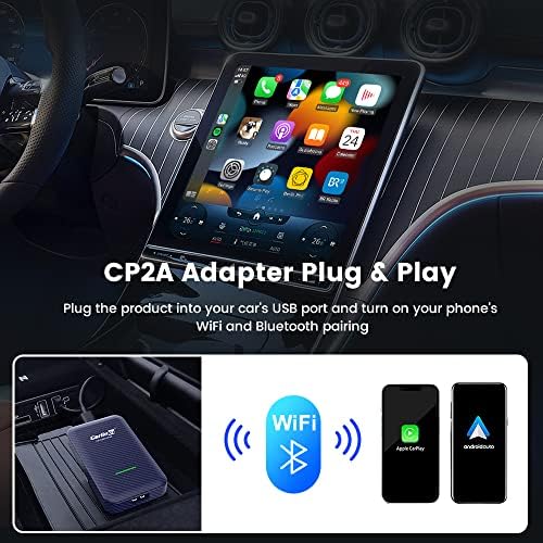 Безжичен Андроид Автоматски &засилувач; CarPlay 2 во 1 - Carlinkit 4.0 Адаптер Одговара За Фабрички Жичен CarPlay Автомобили од, Приклучок &засилувач;