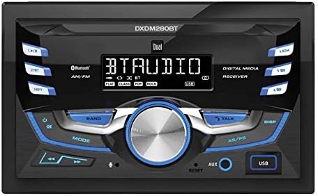 DXDM280BT Мултимедијални Lcd Висока Резолуција Двојно Din Автомобил Стерео Приемник Со Вграден Bluetooth, ЦД, USB, MP3 &засилувач; WMA Плеер