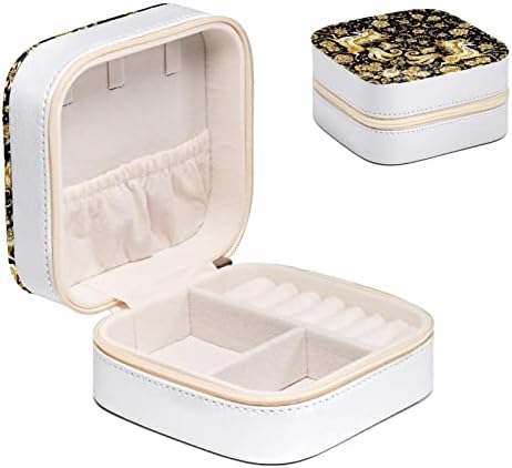 Mini Travel Protable накит кутија за прстен, приврзоци, обетки, кутија за организатор на ѓердан, роденденски подароци цртан филм