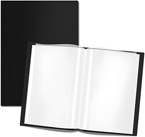 Книга за презентација 40 чисти џебови за ракави заштитници Уметнички портфолио чиста книга за уметнички дела, лист за извештаи, писмо