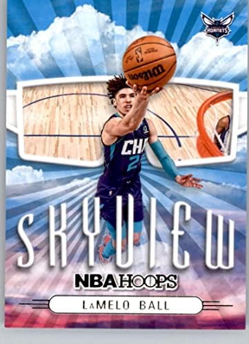 2022-23 Panini NBA Hoops SkyView 5 Lamelo Ball NM-MT Charlotte Hornets Chaslether Trading Card