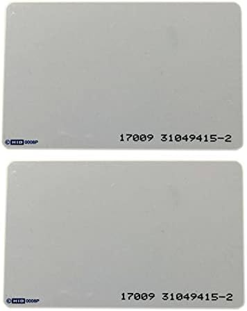 10x PVC програмиран HID 1386LGGMN ISOPROX II картичка - 26 битни