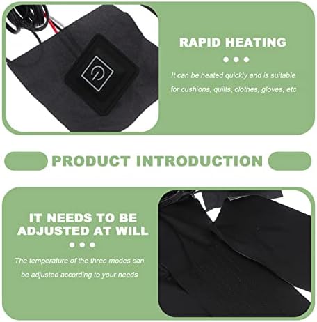 Таблети за облека со облека Облека Електрична грејач USB Електрична крпа Подлога за греење: Греење на елементот за гребен задниот дел на задниот