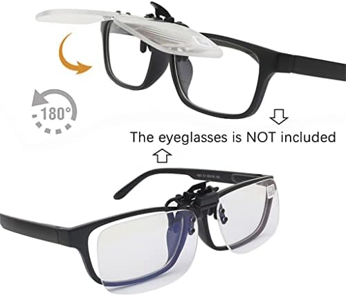 ИЛЈАЏИ-Очила За Читање Со Лесни Клипови Се Превртуваат Нагоре И Надолу Без Рамка Лупа Светлина И Лесни За Носење Погодни За Читање