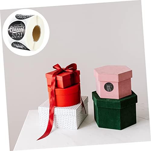 АБУФАН 1 Ролна 500 парчиња 2021 Година Налепници За Сезоната На Дипломирање Кутија За Бонбони Подароци За Подароци Подароци За Подароци