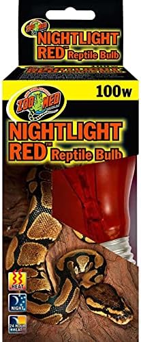 Зоолошката градина Мед -светла црвена црвена рептил сијалица 100 вати - пакет од 3