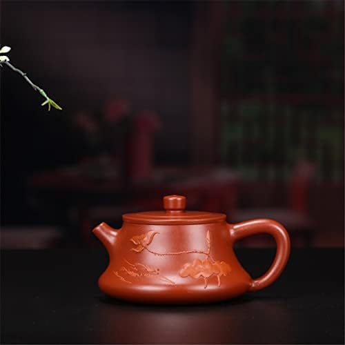 WSSBK MUD Lotus Rhyme Stone Spoon 200ml Purple Sand Pat Рачно изработено чај сад за домаќинство кинески филтер чајник