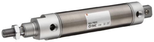 SMC NCDME075-0200 цилиндер на воздухот од не'рѓосувачки челик, тркалезно тело, двојно дејство, монтирање со двојно крај, подготвено прекинувач,