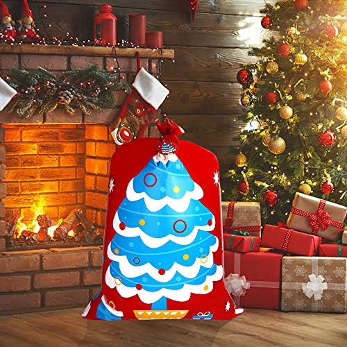 Вејлин 1 парчиња Големи Божиќни Пластични Кеси За Подароци, Божиќни Празнични Кеси за Обвивки За Подароци …