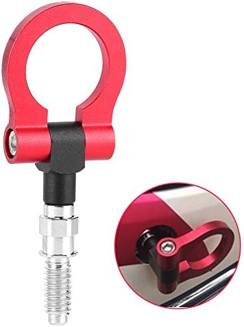 Кука за влечење, Qiilu Auto Trailer Ring Eye Towing Towing Hook Kook Cood Red Aluminum Track Racing Front Blumper Car Accessory за E серии