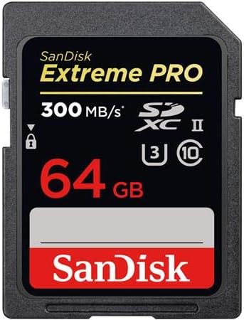 Sandisk 64GB SDXC Sd Екстремни Pro UHS-II Мемориска Картичка 300MB/s 4K V30 U3 Пакет Со Сѐ, Но Stromboli 3.0 Читач На Картички